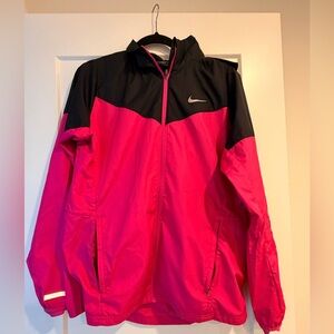 Nike Black and Pink Running Jacket